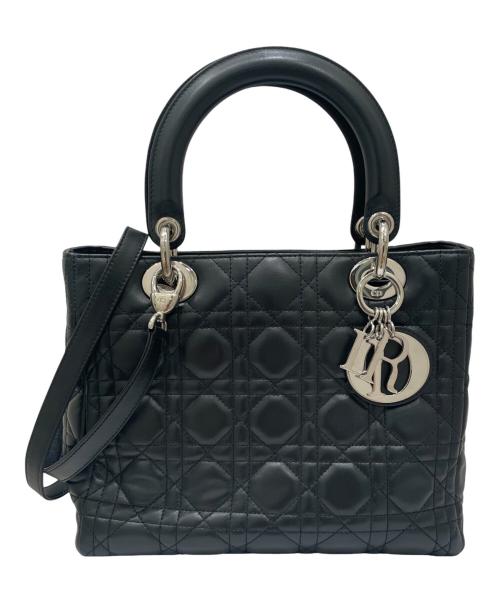 Christian Dior（クリスチャン ディオール）Christian Dior (クリスチャン ディオール) レディディオールミディアム ブラック サイズ:ミディアムの古着・服飾アイテム