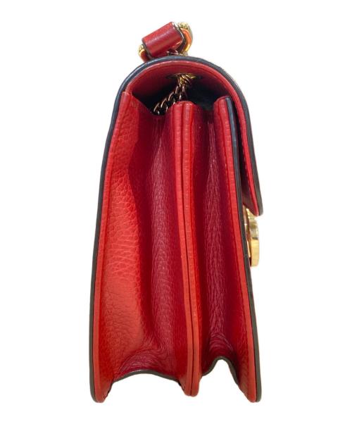 GUCCI（グッチ）GUCCI (グッチ) インターロッキングG ショルダーバッグ/ショルダーバッグ レッドの古着・服飾アイテム