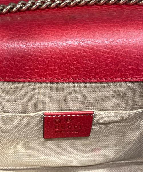 GUCCI（グッチ）GUCCI (グッチ) インターロッキングG ショルダーバッグ/ショルダーバッグ レッドの古着・服飾アイテム