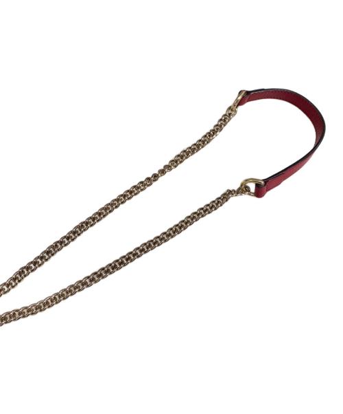 GUCCI（グッチ）GUCCI (グッチ) インターロッキングG ショルダーバッグ/ショルダーバッグ レッドの古着・服飾アイテム