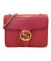 GUCCI（グッチ）の古着「インターロッキングG ショルダーバッグ/ショルダーバッグ」｜レッド