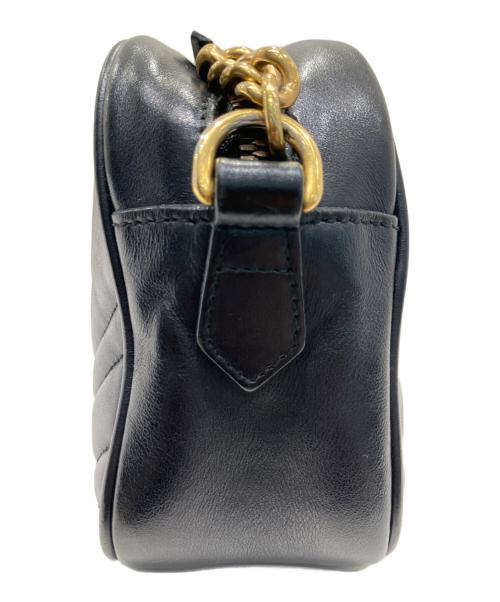 GUCCI（グッチ）GUCCI (グッチ) GGマーモントショルダーバッグ ブラックの古着・服飾アイテム