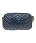 GUCCI (グッチ) GGマーモントショルダーバッグ ブラック：160000円