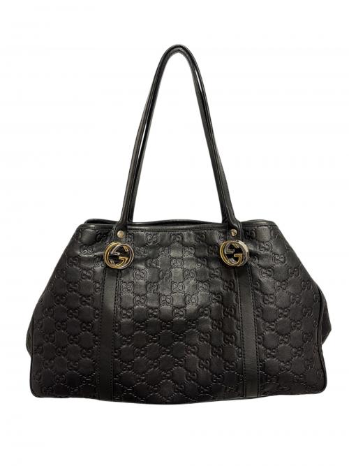 GUCCI（グッチ）GUCCI (グッチ) GGツインズトートバッグ グッチシマ ブラック サイズ:-の古着・服飾アイテム