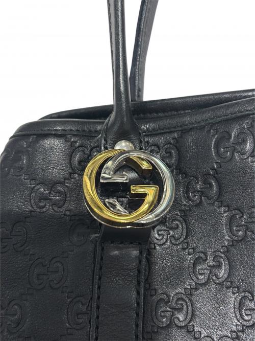 GUCCI（グッチ）GUCCI (グッチ) GGツインズトートバッグ グッチシマ ブラック サイズ:-の古着・服飾アイテム
