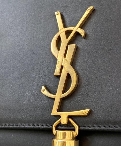 Saint Laurent Paris（サンローランパリ）Saint Laurent Paris (サンローランパリ) タッセルチェーンショルダーバッグ ブラックの古着・服飾アイテム