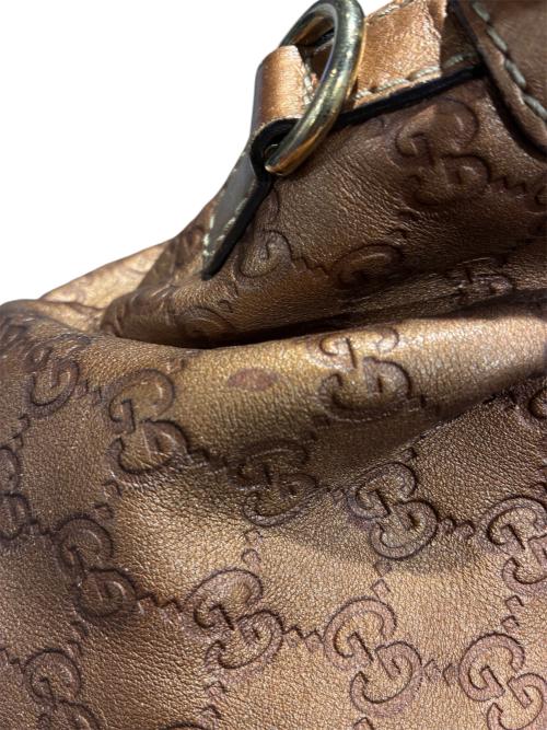 GUCCI（グッチ）GUCCI (グッチ) グッチシマ スーキーハンドバッグ ブラウンの古着・服飾アイテム