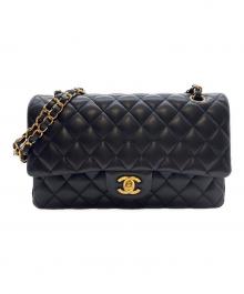 CHANEL（シャネル）の古着「マトラッセ25/Wフラップチェーンショルダーバッグ」｜ブラック