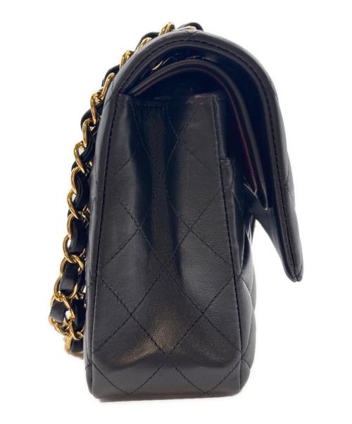 CHANEL（シャネル）CHANEL (シャネル) マトラッセ25/Wフラップチェーンショルダーバッグ ブラック サイズ:25の古着・服飾アイテム
