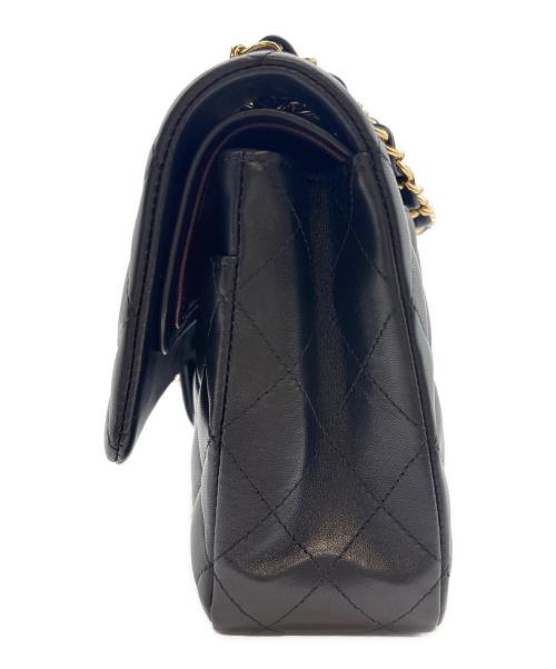 CHANEL（シャネル）CHANEL (シャネル) マトラッセ25/Wフラップチェーンショルダーバッグ ブラック サイズ:25の古着・服飾アイテム