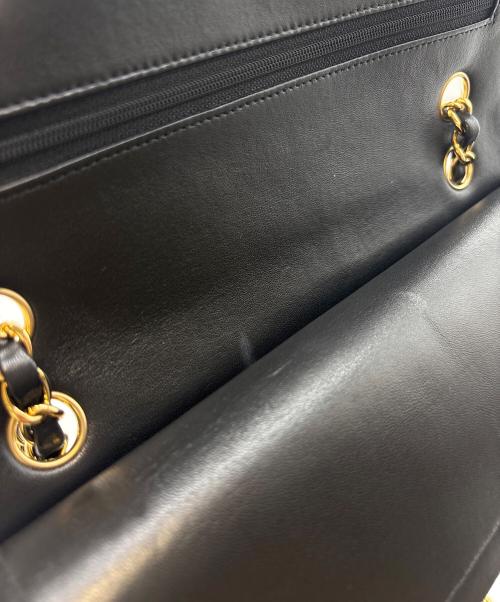 CHANEL（シャネル）CHANEL (シャネル) マトラッセ25/Wフラップチェーンショルダーバッグ ブラック サイズ:25の古着・服飾アイテム