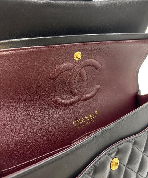 CHANEL（シャネル）CHANEL (シャネル) マトラッセ25/Wフラップチェーンショルダーバッグ ブラック サイズ:25の古着・服飾アイテム