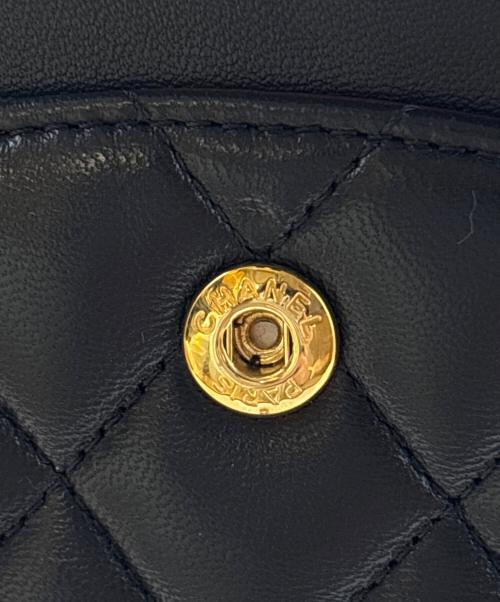 CHANEL（シャネル）CHANEL (シャネル) マトラッセ25/Wフラップチェーンショルダーバッグ ブラック サイズ:25の古着・服飾アイテム