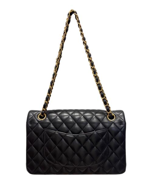 CHANEL（シャネル）CHANEL (シャネル) マトラッセ25/Wフラップチェーンショルダーバッグ ブラック サイズ:25の古着・服飾アイテム
