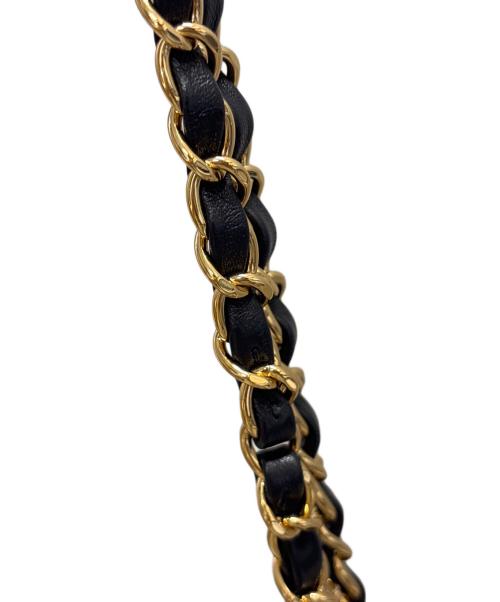 CHANEL（シャネル）CHANEL (シャネル) マトラッセ25/Wフラップチェーンショルダーバッグ ブラック サイズ:25の古着・服飾アイテム