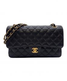 CHANEL（シャネル）の古着「マトラッセ25/Wフラップチェーンショルダーバッグ」｜ブラック
