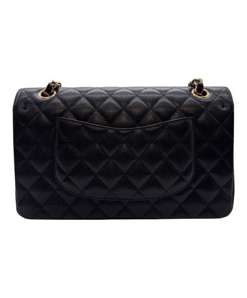 CHANEL（シャネル）CHANEL (シャネル) マトラッセ25/Wフラップチェーンショルダーバッグ ブラック サイズ:25の古着・服飾アイテム