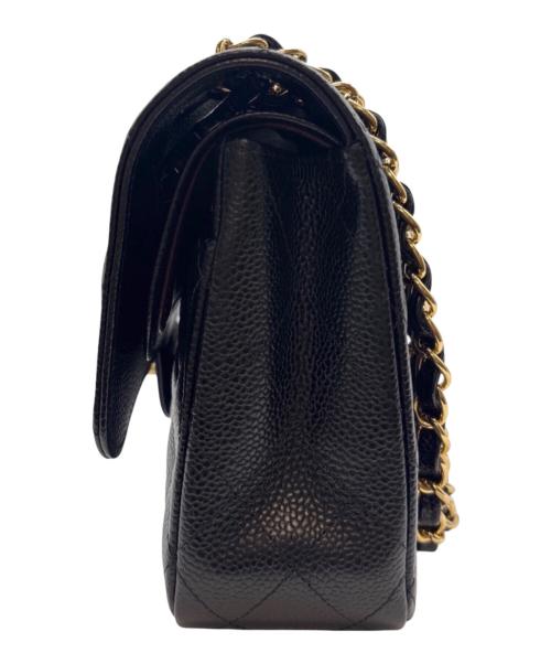 CHANEL（シャネル）CHANEL (シャネル) マトラッセ25/Wフラップチェーンショルダーバッグ ブラック サイズ:25の古着・服飾アイテム