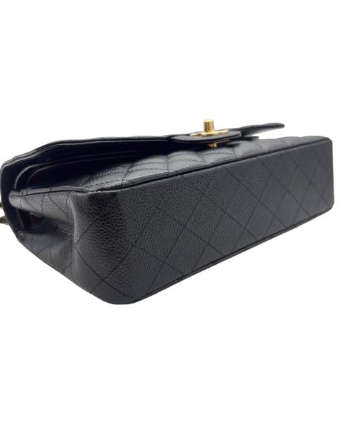 CHANEL（シャネル）CHANEL (シャネル) マトラッセ25/Wフラップチェーンショルダーバッグ ブラック サイズ:25の古着・服飾アイテム