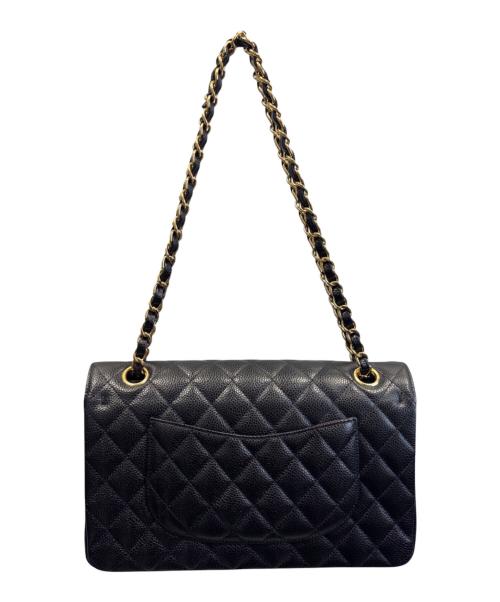 CHANEL（シャネル）CHANEL (シャネル) マトラッセ25/Wフラップチェーンショルダーバッグ ブラック サイズ:25の古着・服飾アイテム