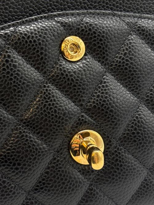 CHANEL（シャネル）CHANEL (シャネル) マトラッセ25/Wフラップチェーンショルダーバッグ ブラック サイズ:25の古着・服飾アイテム