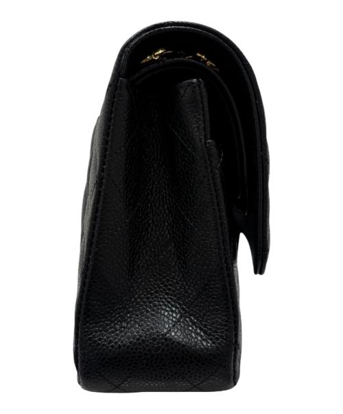 CHANEL（シャネル）CHANEL (シャネル) マトラッセ25/Wフラップチェーンショルダーバッグ ブラック サイズ:25の古着・服飾アイテム