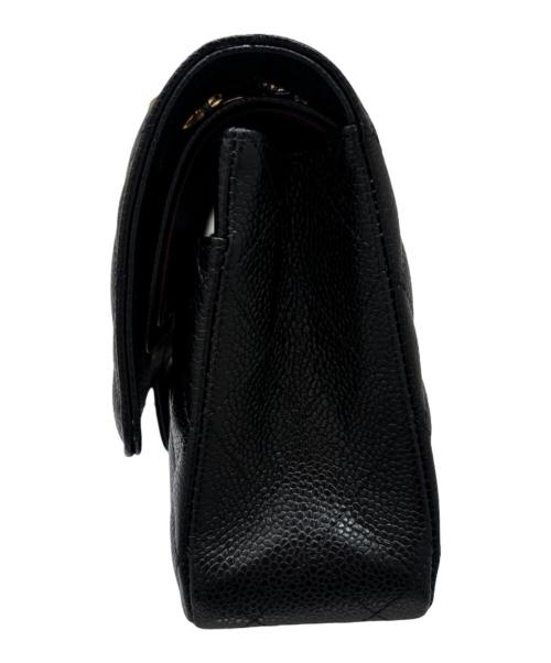 CHANEL（シャネル）CHANEL (シャネル) マトラッセ25/Wフラップチェーンショルダーバッグ ブラック サイズ:25の古着・服飾アイテム