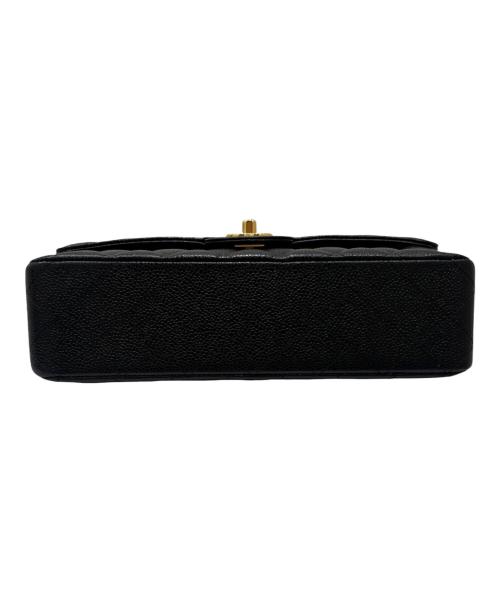 CHANEL（シャネル）CHANEL (シャネル) マトラッセ25/Wフラップチェーンショルダーバッグ ブラック サイズ:25の古着・服飾アイテム