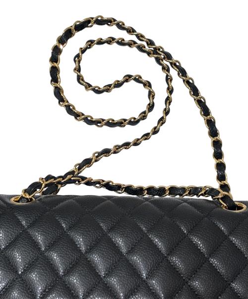 CHANEL（シャネル）CHANEL (シャネル) マトラッセ25/Wフラップチェーンショルダーバッグ ブラック サイズ:25の古着・服飾アイテム