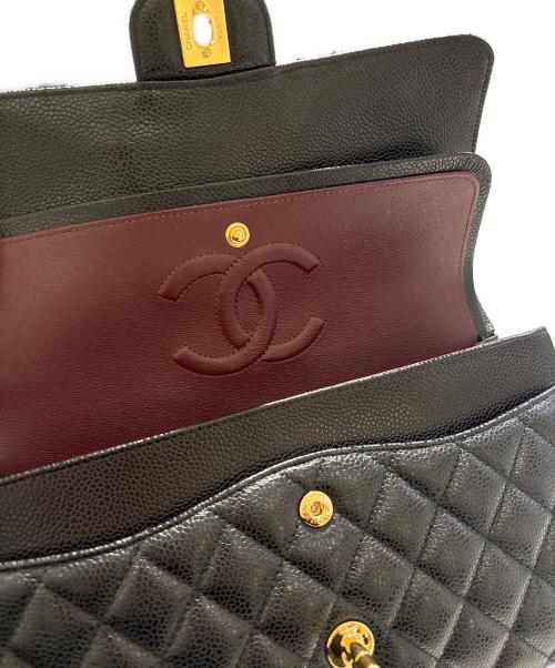 CHANEL（シャネル）CHANEL (シャネル) マトラッセ25/Wフラップチェーンショルダーバッグ ブラック サイズ:25の古着・服飾アイテム
