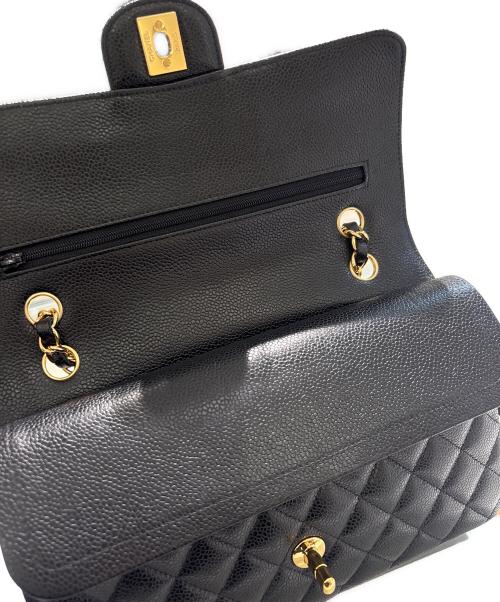 CHANEL（シャネル）CHANEL (シャネル) マトラッセ25/Wフラップチェーンショルダーバッグ ブラック サイズ:25の古着・服飾アイテム