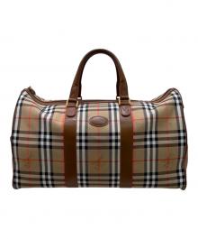 BURBERRY（バーバリー）の古着「ノヴァチェックボストンバッグ」｜ベージュ