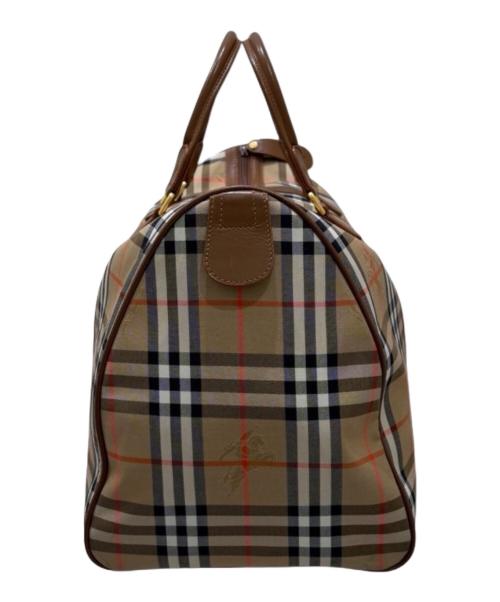 BURBERRY（バーバリー）BURBERRY (バーバリー) ノヴァチェックボストンバッグ ベージュの古着・服飾アイテム