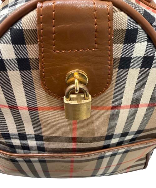 BURBERRY（バーバリー）BURBERRY (バーバリー) ノヴァチェックボストンバッグ ベージュの古着・服飾アイテム