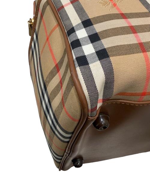 BURBERRY（バーバリー）BURBERRY (バーバリー) ノヴァチェックボストンバッグ ベージュの古着・服飾アイテム