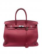 HERMESエルメス）の古着「Birkin 35 バーキン 35/トゴ/ルージュ グルナディーヌ/シルバー金具/T刻印/2015年製」｜ルージュ グルナディーヌ