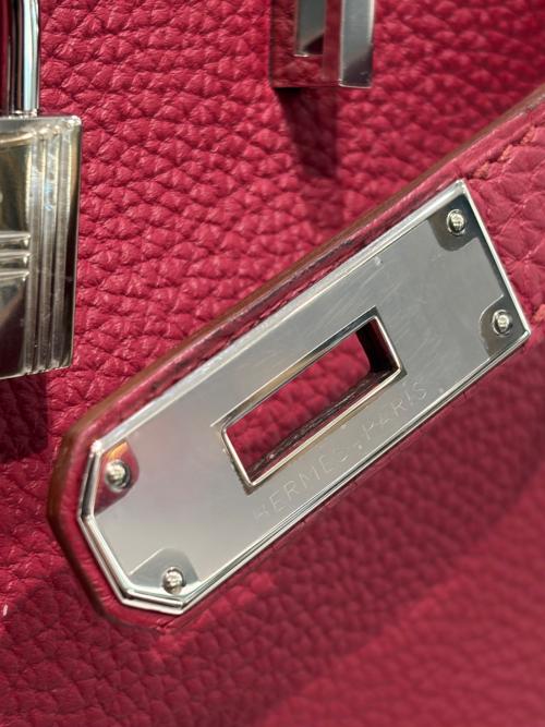 HERMES（エルメス）HERMES (エルメス) Birkin 35 バーキン 35/トゴ/	ルージュ グルナディーヌ/シルバー金具/T刻印/2015年製 ルージュ グルナディーヌ サイズ:35の古着・服飾アイテム
