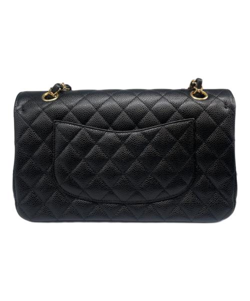 CHANEL（シャネル）CHANEL (シャネル) Matelassé 25 Double Flap Chain Shoulder Bag/マトラッセ25 Wフラップチェーンショルダーバッグ ブラックの古着・服飾アイテム