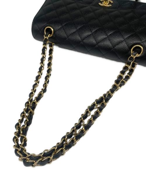 CHANEL（シャネル）CHANEL (シャネル) Matelassé 25 Double Flap Chain Shoulder Bag/マトラッセ25 Wフラップチェーンショルダーバッグ ブラックの古着・服飾アイテム