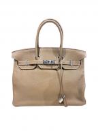 HERMESエルメス）の古着「Birkin 35　バーキン35/トゴ/エトゥープ/ □P刻印：2012年製造/シルバー金具」｜エトゥープ×シルバー金具