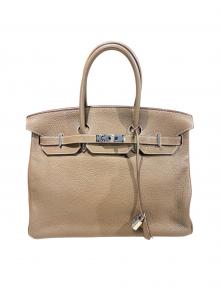 HERMES（エルメス）の古着「Birkin 35　バーキン35/トゴ/エトゥープ/ □P刻印：2012年製造/シルバー金具」｜エトゥープ×シルバー金具