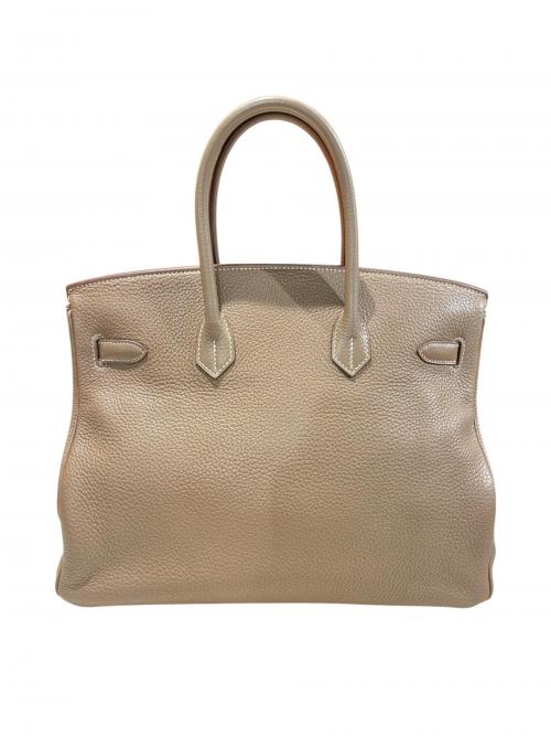 HERMES（エルメス）HERMES (エルメス) Birkin 35　バーキン35/トゴ/エトゥープ/ □P刻印：2012年製造/シルバー金具 エトゥープ×シルバー金具 サイズ:35の古着・服飾アイテム