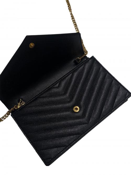 Saint Laurent Paris（サンローランパリ）Saint Laurent Paris (サンローランパリ) チェーンショルダーバッグ ブラックの古着・服飾アイテム