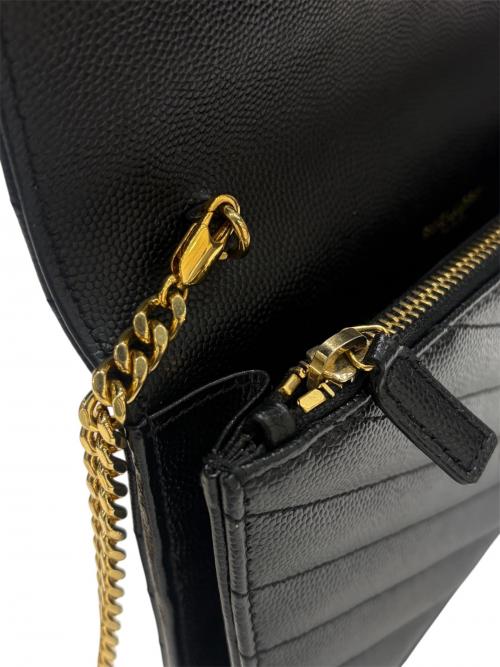Saint Laurent Paris（サンローランパリ）Saint Laurent Paris (サンローランパリ) チェーンショルダーバッグ ブラックの古着・服飾アイテム