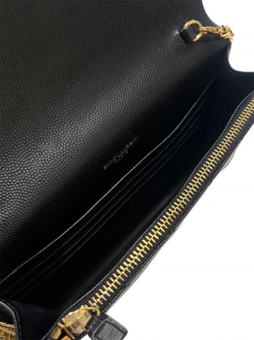 Saint Laurent Paris（サンローランパリ）Saint Laurent Paris (サンローランパリ) チェーンショルダーバッグ ブラックの古着・服飾アイテム