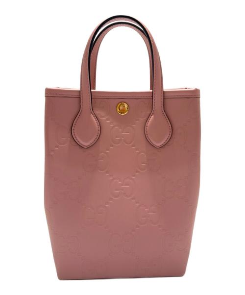 GUCCI（グッチ）GUCCI (グッチ) スーパーミニバッグ/790133 ピンクの古着・服飾アイテム
