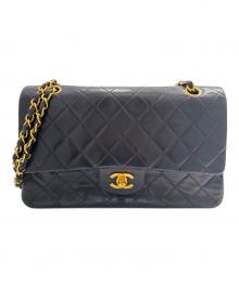 CHANEL（シャネル）の古着「マトラッセ25/Wフラップチェーンショルダーバッグ」｜ブラック