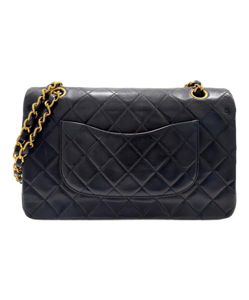 CHANEL（シャネル）CHANEL (シャネル) マトラッセ25/Wフラップチェーンショルダーバッグ ブラック サイズ:25の古着・服飾アイテム