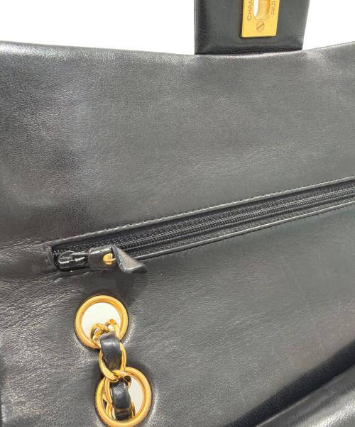 CHANEL（シャネル）CHANEL (シャネル) マトラッセ25/Wフラップチェーンショルダーバッグ ブラック サイズ:25の古着・服飾アイテム