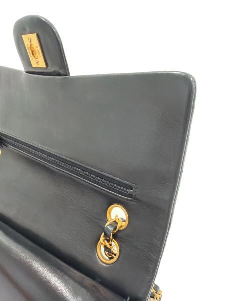 CHANEL（シャネル）CHANEL (シャネル) マトラッセ25/Wフラップチェーンショルダーバッグ ブラック サイズ:25の古着・服飾アイテム